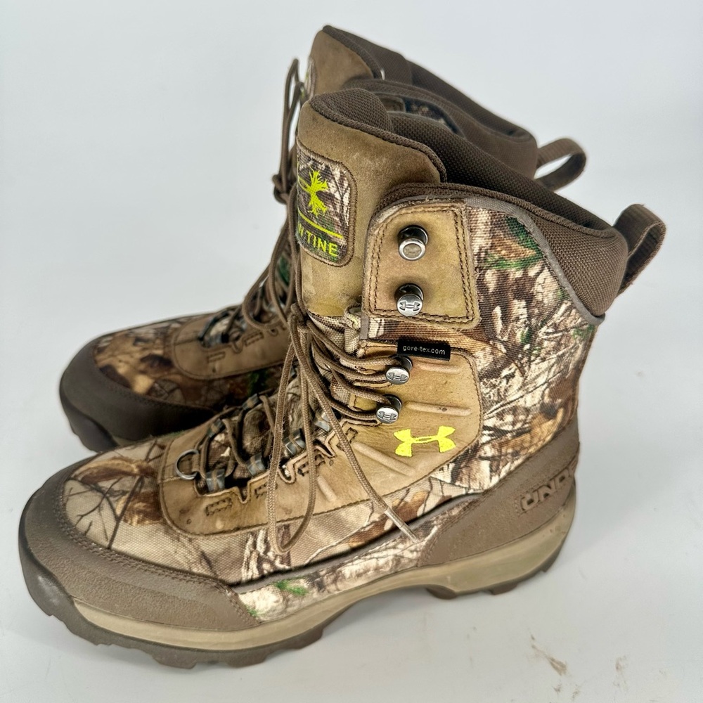 Under Armour Brow Tine Hunting Boots Waterproof GoreTex 800g Insulate Mens 8 EXC - Picture 3 of 7